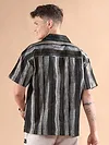 Brown and Black Printed Cuban Shirt